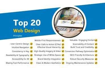 Top 20 Principles to Follow in Web Design for a Stellar Online Presence